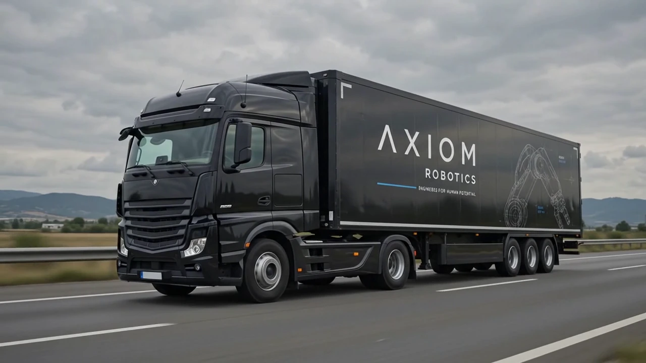 AXIOM-branded transport in the supplied brand film